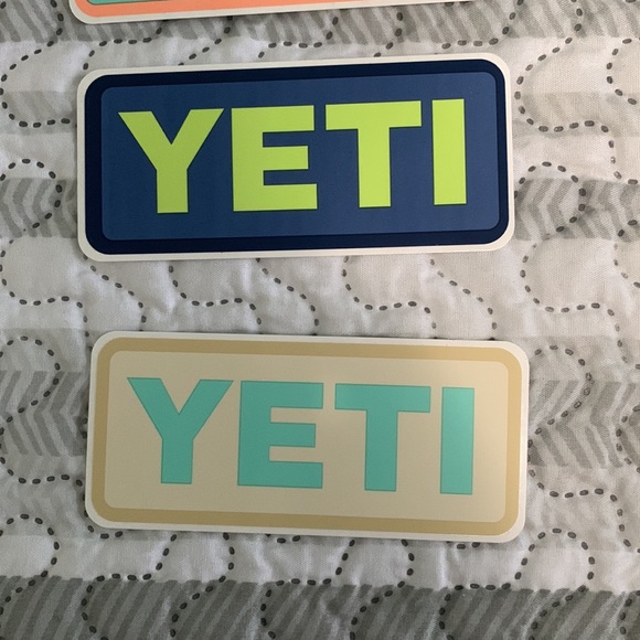 LOT Yeti Logo Stickers Multi Color NWOT - Set of 11 - Picture 3 of 5